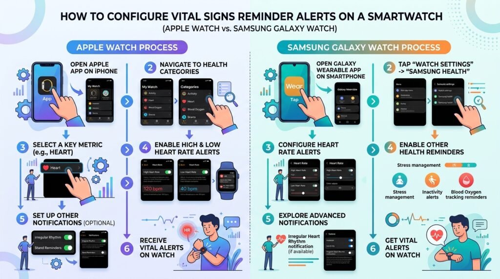 Step-by-Step Guide to Setting Up Smart Watch Vital Signs Reminders