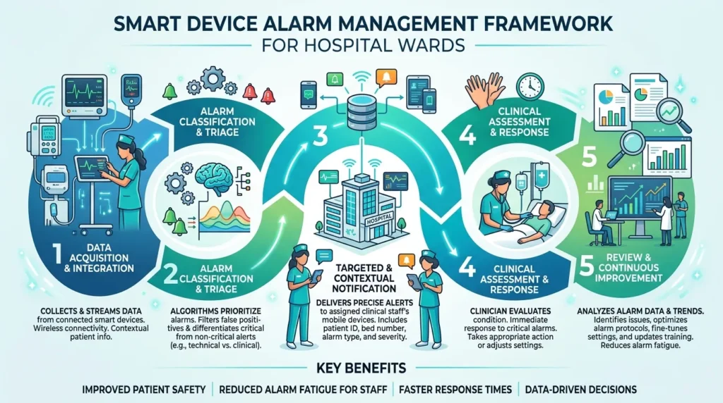 Smart Device Alarm Management Framework for Hospital Wards